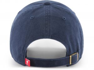Liverpool 47 Brand Clean Up Relaxed Fit Cap Liverbird Crest Navy Red
