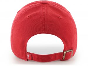 Liverpool 47 Brand Clean Up Relaxed Fit Cap Liverbird Crest Red White