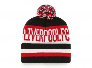 Liverpool 47 Brand Cuff Liverbird Crest Pom Black Red White