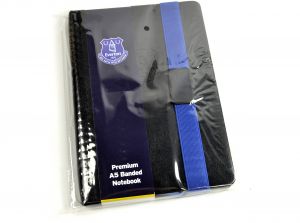 Everton Banded A5 Premium Leather Look Notebook