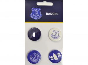 Everton FC Four Pack Button Badges