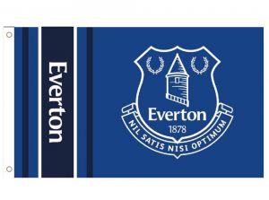 Everton Wordmark Stripe Flag 5 x 3