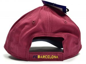 FC Barcelona Deluxe Contrast Baseball Cap Burgandy