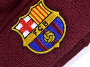 FC Barcelona Knitted Bobble Burgundy