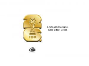 FIFA World Cup 26 Gold Finish Pin Badge