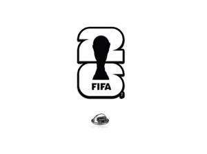 FIFA World Cup 26 Pin Black And White Badge