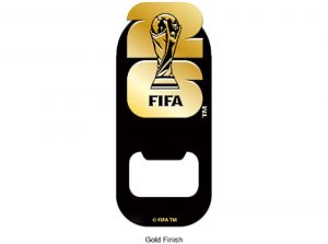 FIFA World Cup Black Gold Crest Bottle Opener Magnet