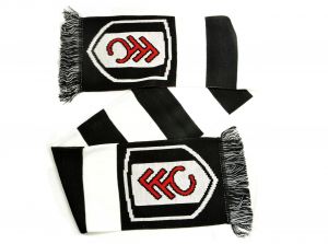 Fulham Bar Scarf Black White