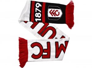 Fulham Nero HDF Scarf White Red Black