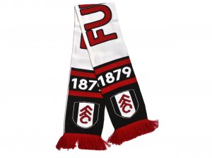 Fulham Nero HDF Scarf White Red Black