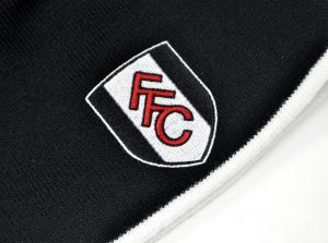 Fulham Crest Roll Down Beanie Black