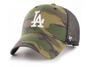 47 Brand La Dodgers Branson Trucker Snapback Cap Camo Black