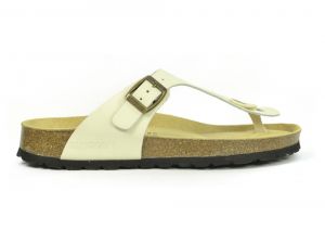 Sanosan Geneve Leather Ivory Womens Designer Thong Sandals