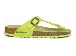 Sanosan Geneve Sano Flor Lime Womens Designer Thong Sandals