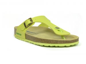 Sanosan Geneve Sano Flor Lime Womens Designer Thong Sandals