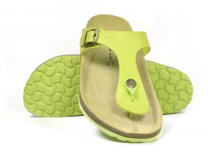 Sanosan Geneve Sano Flor Lime Womens Designer Thong Sandals