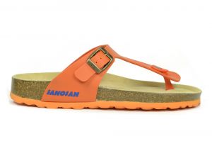 Sanosan Geneve Sano Flor Orange Womens Designer Thong Sandals