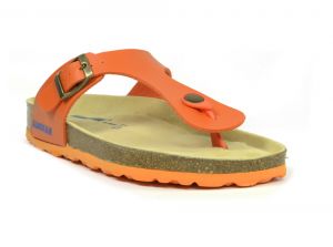 Sanosan Geneve Sano Flor Orange Womens Designer Thong Sandals