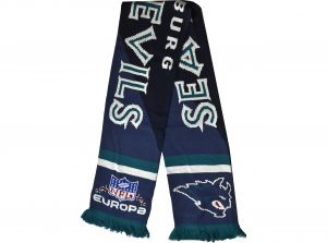 Hamburg Sea Devils ELF Stripe Supporters Scarf Blue Teal White
