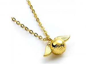 Harry Potter Cute Charm Golden Snitch Necklace