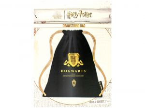 Harry Potter Hogwarts Crest Gym Bag Black Gold