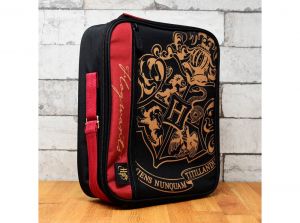 Harry Potter Hogwarts Lunch Bag Black Burgundy Gold