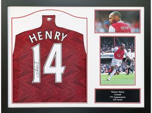 Arsenal FC Henry Signed Framed Shirt