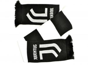 Juventus Bar Scarf Black White