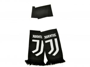 Juventus Bar Scarf Black White