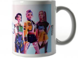 K Pop Demon Hunters Huntrix White Pod Mug