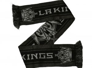 LA Kings Big Logo NHL Scarf Grey Black Grey