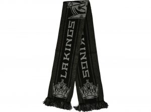 LA Kings Big Logo NHL Scarf Grey Black Grey