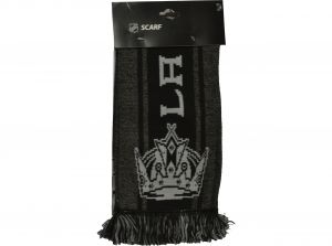 LA Kings Big Logo NHL Scarf Grey Black Grey