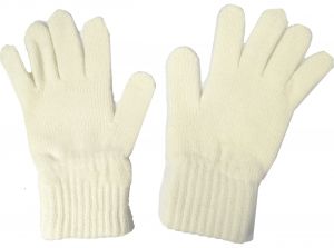Ladies Knitted Gloves Cream