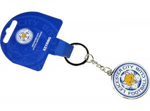 Leicester City Metal Crest Keyring
