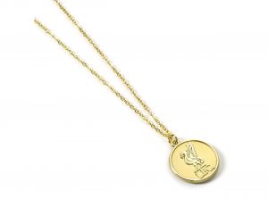 Livepool Gold Tone Crest Necklace