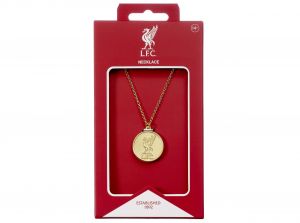 Livepool Gold Tone Crest Necklace