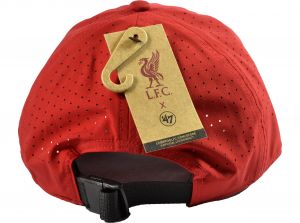 Liverpool 47 Brand Clean Up Baseball Cap Strapback Red White Black