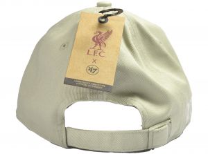 Liverpool 47 Brand Clean Up Kids Baseball Cap Liverbird Crest System Grey