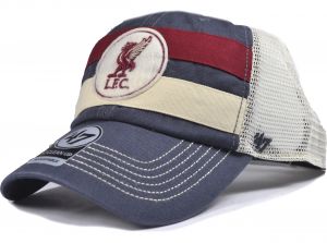 Liverpool 47 Brand Clean UP Mesh Liverbird Crest Baseball Cap Vintage Navy