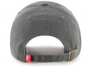 Liverpool 47 Brand Clean Up Relaxed Fit Cap Retro Crest Charcoal