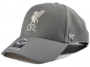 Liverpool 47 Brand Mass Basic Snapback Cap Grey White