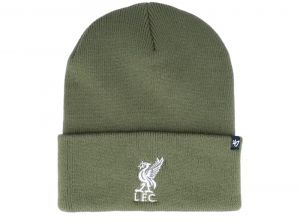 Liverpool 47 Brand Haymaker Cuff Beanie Sandalwood White