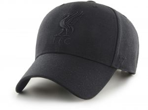 Liverpool 47 Brand MVP Baseball Cap Liverbird Crest Black Black