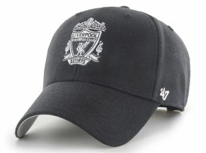 Liverpool 47 Brand MVP Baseball Cap Liverbird Crest White Team Badge