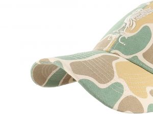 Liverpool 47 Brand MVP Liverbird Crest Relaxed Fit Baseball Cap Duck Camo