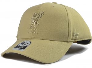 Liverpool 47 Brand MVP Low Profile Snapback Cap Liverbird Khaki