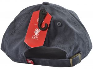 Liverpool 47 Brand Clean Up Relaxed Fit Cap Liverbird Crest Vintage Navy Red
