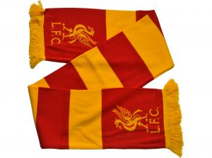 Liverpool Bar Scarf Knit Scarf Red Gold