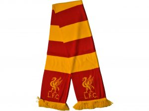 Liverpool Bar Scarf Knit Scarf Red Gold